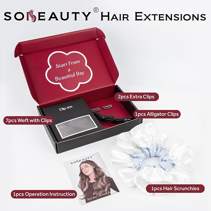 Clip in Hair Extensions Real Human Hair, Silky Straight Remy Hair Extensions for Women, Balayage Walnut Brown to Ash Brown and Bleach Blonde #3TP8/613 18Inch 120G 7PCS