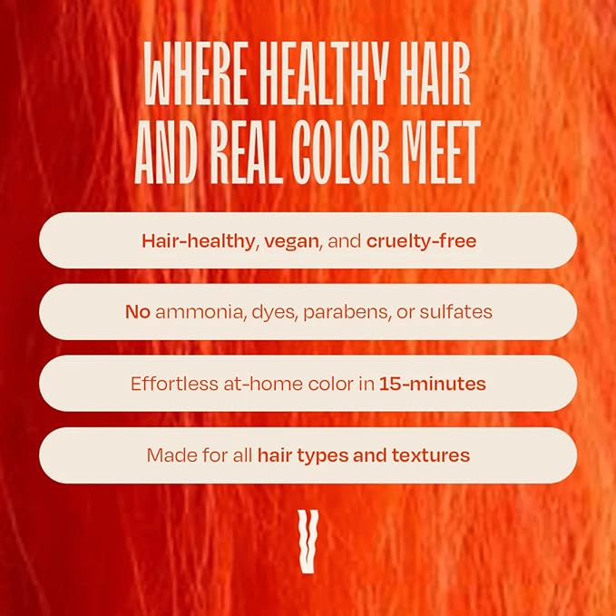 oVertone Daily Color Depositing Conditioner for Dyed & Natural Hair - 4.5oz Temporary Coloring with Shea Butter & Coconut Oil - Refresh Color & Prevent Fading - Vegan & Cruelty-Free, Golden Copper