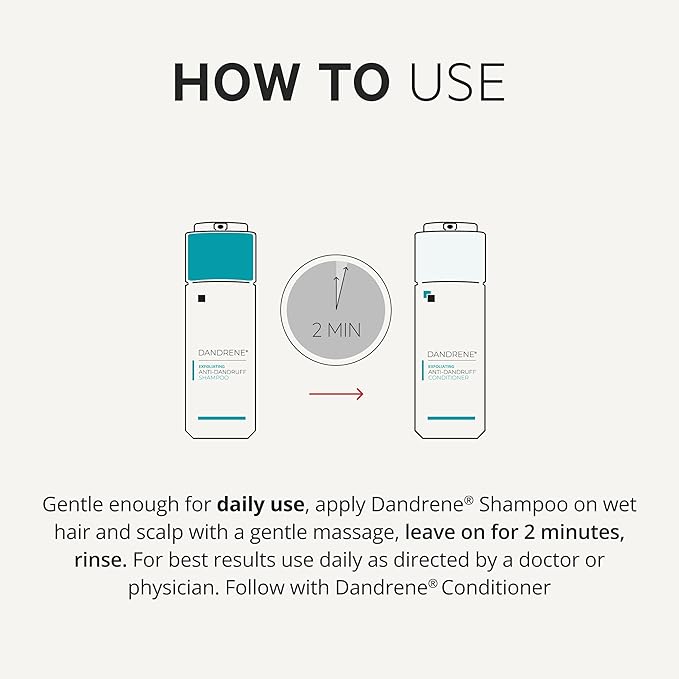 DS Labs Dandrene Dandruff Shampoo - for Flaky, Itchy Scalp, Exfoliating Shampoo for Dry Scalp, Seborrheic Dermatitis, Scalp Psoriasis, Color-Safe, Sulfate-Free, Nanosome Technology, 205mL