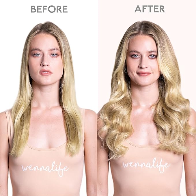 WENNALIFE Clip in Hair Extensions Real Human Hair, 22 Inch 160g 7pcs Remy Hair, Light Blonde Highlighted Golden Blonde Straight Clip Ins Natural Extensiones De Cabello Humano Con