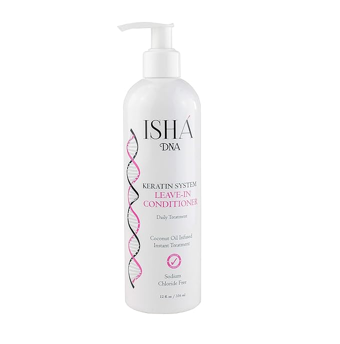 Keratin Treatment System Leave In conditioner - Sulfate Free - Daily Treatment For Instant Damage Control - Provides Volume and Detangles - Coconut and Argan Oil Infused (12 Fl oz.)