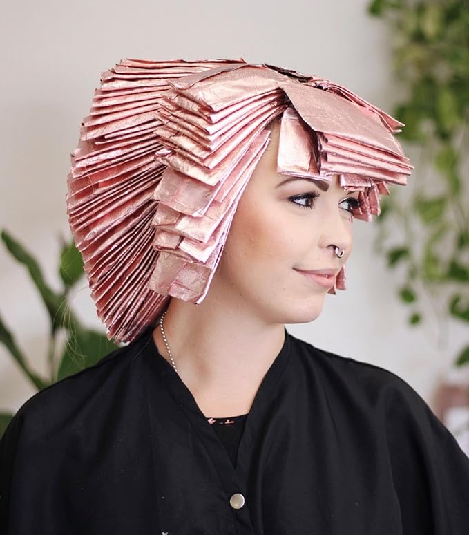 Framar Rosé Hair Foils For Highlighting - Pop Up Hair Foil, Highlight Foils For Hair, Aluminum Foil Sheets, Salon Foils For Hair Stylist, Hair Dye Supplies, Non Slip 500 Pop Up Foil Sheets