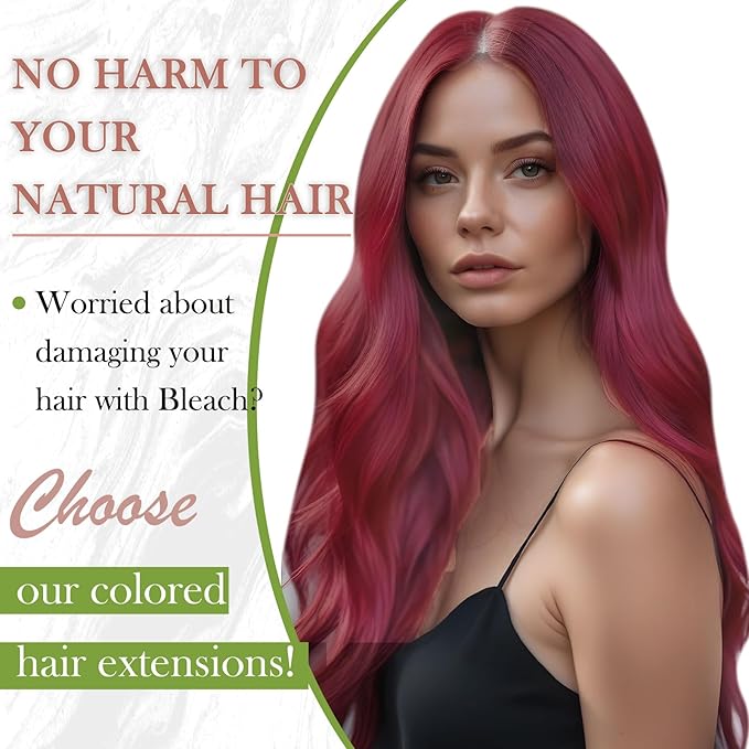 RUNATURE Tape in Hair Extensions Real Human Hair Burgundy Red Human Hair Tape in Extensions Double Sided PU Tape in Extensions for Women Straight Silky Remy Long Hair Extensions20 Inch 25g 10pcs