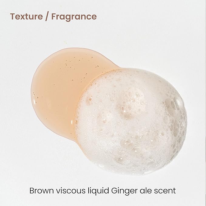 Ginger Beer Hair & Scalp Care Shampoo - for hair loss | Recover Damaged Scalp, Rich with German Beer Yeast for Hair Regrowth and Thickening, Thinning hair, Sulfate free, 16.9 fl oz