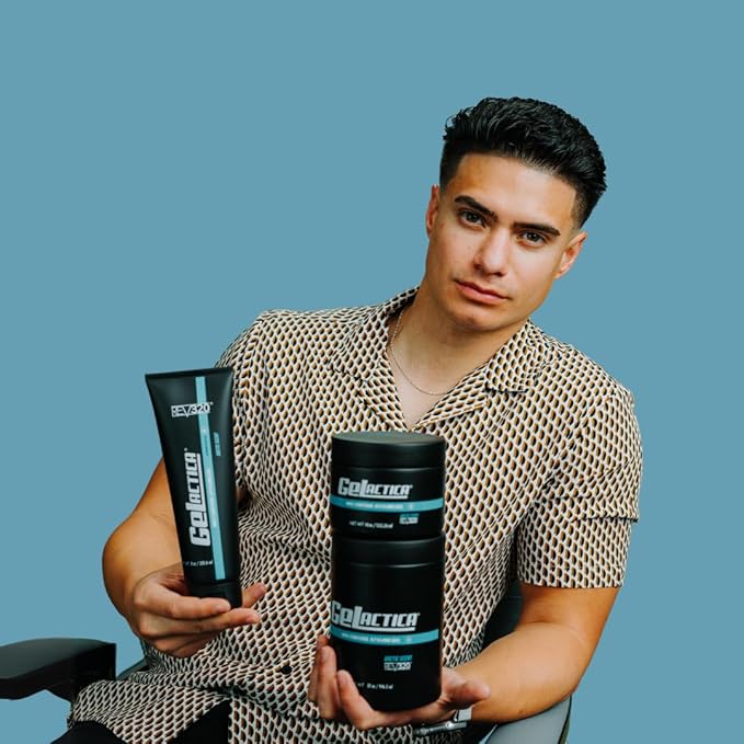 Max Control Hair Gel for Men, Alcohol-Free, Strong Hold Styling Gel, Natural Extracts for Long-Lasting Hold and Shine, Slick Back Hair Style 18 oz