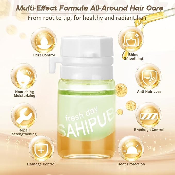 40 Pcs Perfume Hair Oil - 2 in 1 Hair Treatment Oil & Hair Perfume, Avocado Nourishing Moisturizing Shining for Frizz Dry Damaged Hair, Leave-in Hair Fragrance Serum, Long Lasting Scented, 1.83 Fl Oz