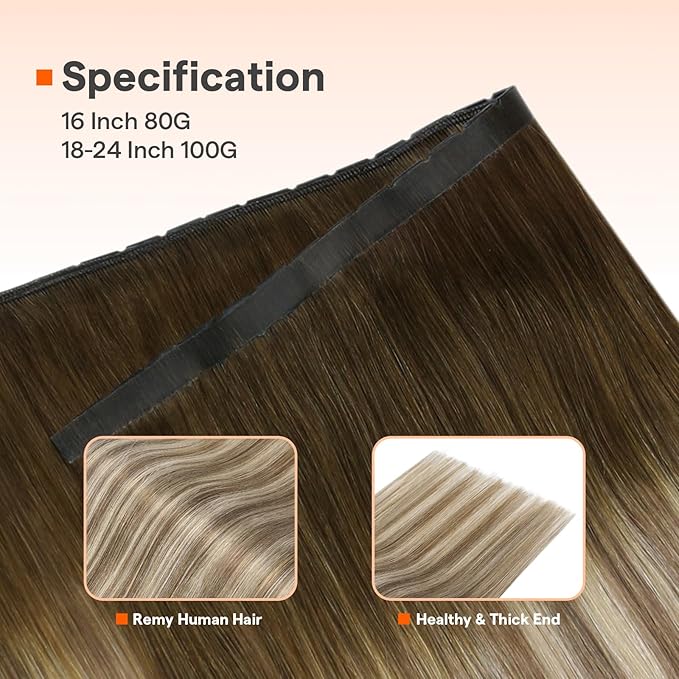 Full Shine Butterfly Weft Hair Extensions Human Hair Color Ombre Brown To Medium Blonde Double Pu Hole Weft Hand Tied Weft Extensions For Women 16 Inch Weave Bundles Add Volume 80 Grams