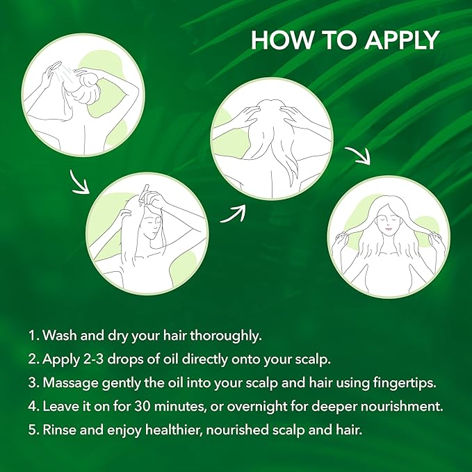 Scalp Oil for Hair Loss & Thinning Hair: Stimulates Follicles and Nourishes Scalp with Batana, Rosemary & Tea Tree – Ideal for Coily, Curly, Dry & Damaged Hair – Soothes Dry, Itchy, Flaky Scalp (60mL)