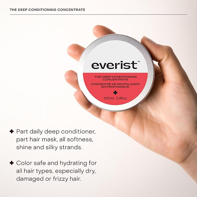 The Haircare Essentials Duo, Shampoo & Deep Conditioner, Repairs Hair, Ideal for Sensitive Scalp, Hydrating and Smoothing, Plant-based, Color-safe, 3.4 fl oz Each, Tins