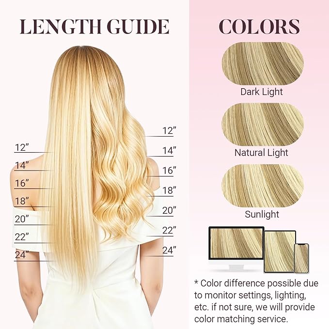 MAXITA I Tip Hair Extensions Human Hair,50g/100s Light Blonde Highlighted Golden Blonde 16 Inch Comfortable Wear, Invisible & Natural Cold Fusion, 100% Remy Human Hair Itip Keratin Hair Extensions