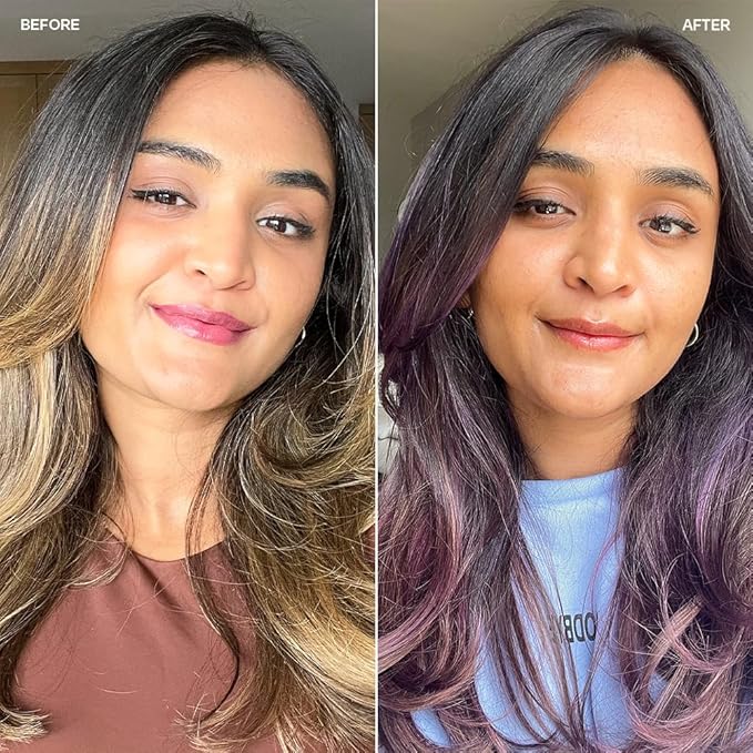 Overtone Color Depositing Semi-Permanent Hair Dye Conditioner - 8 oz For Natural & Color-Treated Hair, Moisturizing Shea Butter & Coconut Oil - Vegan & Cruelty-Free, Vivid Violet