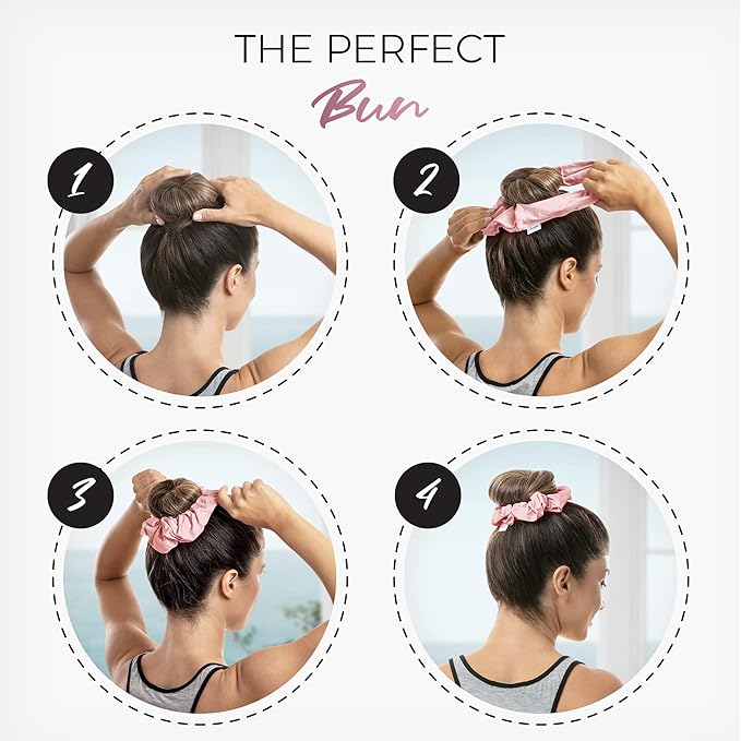 THE PERFECT HAIRCARE Microfiber Hair Towel Wrap + 2 Smooth Large Hair Drying Tie for Wet Hair - Anti-Frizz, Gentle, Super Absorbent Hair Scrunchies for Women - Also Use as a Face Washing Wristband