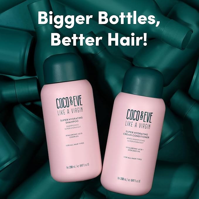 Coco & Eve Like A Virgin Super Hydrating Shampoo. Sulfate-free with Argan oil, Coconut. For any Dry, Damaged, Color, and Frizzy hair. (8.4 fl oz)
