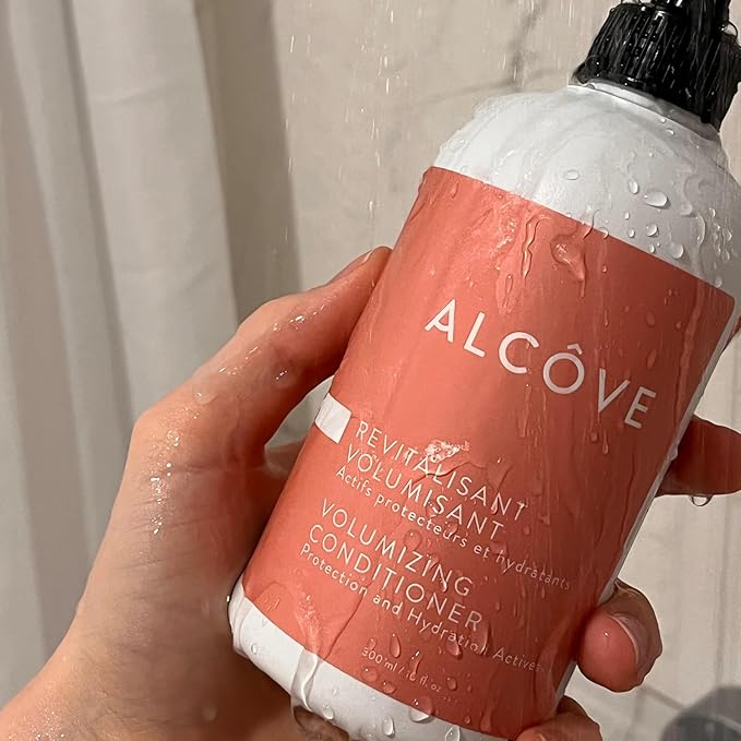 Alcôve - Volumizing Shampoo & Conditioner Duo - Fine and Thin Hair - Sulfate-Free - Lightweight Volume - Evening Primrose Oil - Mango Extract - Argan Oil - Anti-Frizz - Color-Safe - 10 ounces