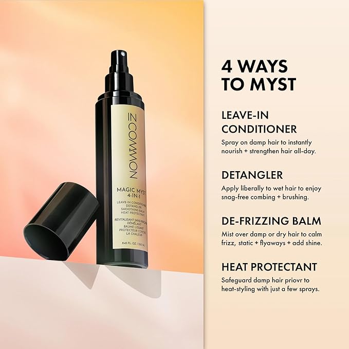 IN COMMON Magic Myst Universal Hair Elixir | 4-In-1 Leave-In Conditioner - Detangler - Heat Protectant | 8.45 oz (Pack of 2)