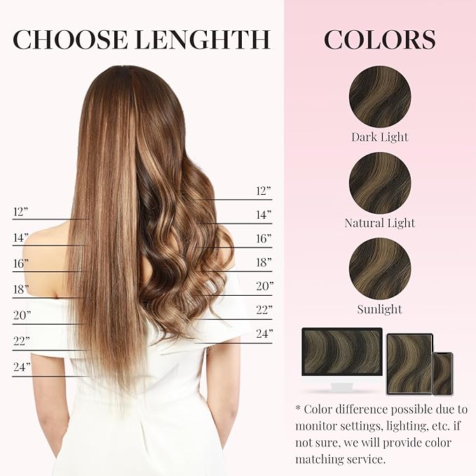 MAXITA I Tip Hair Extensions, 50g/100s, Dark Brown Mixed Chestnut Brown, 14 Inch Comfortable Wear, Invisible & Natural Cold Fusion, 100% Remy Human Hair Itip Keratin Extensions