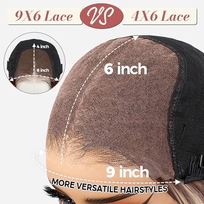 28 Inch 9x6 Blonde Glueless Lace Front Wigs Human Hair Pre Plucked Pre Cut 220% Density Loose Body Wave Wig Human Hair Glueless Wigs for Black Women