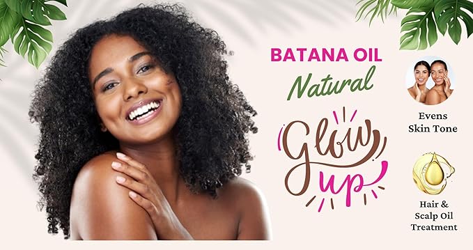 Batana Oil, 100% Raw Essential Oil, Nourishing Scalp Oil that Promotes Hair Growth for Men & Women and Family, Strengthening Hair & Skin Radiance, 40ml 1.35 oz