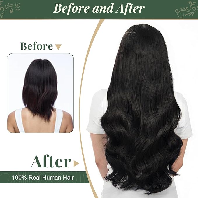 Missme Tape in Hair Extensions Human Hair 20 inch 20 Pcs 50g #1 Jet Black Tape ins Human Hair Extensions Remy Hair Skin Weft Seamless Invisible Silky Straight Thick Ends Add Length
