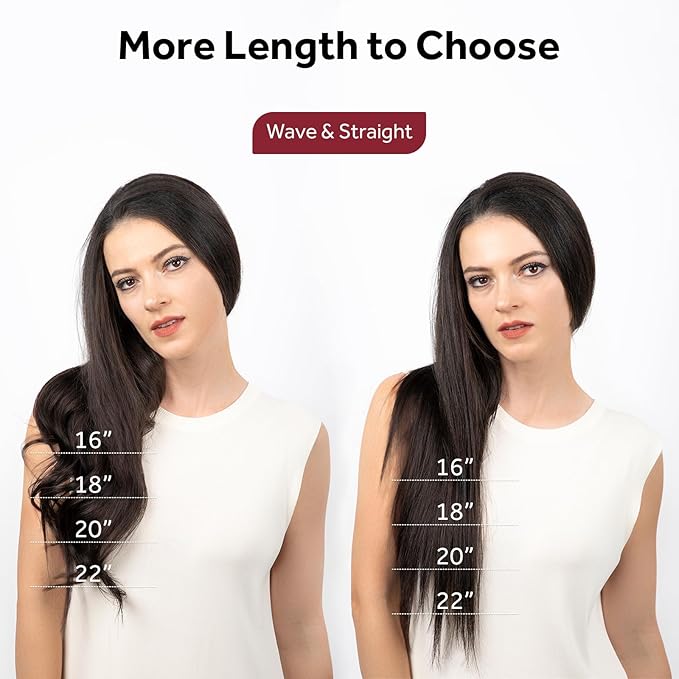 Clip in Hair Extensions Real Human Hair Dark Brown Seamless Clip In 100% Remy Hair Extensions PU Skin Weft Add Volume Thick&Invisible #2 16Inch 120G 8PCS