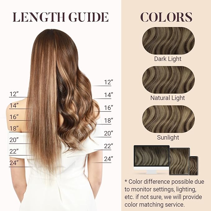 MAXITA I Tip Hair Extensions Human Hair, Balayage Chocolate Brown to Caramel Blonde 100g/50s 22 Inch,Comfortable Wear, 100% Remy Human Hair, Real Human Itip Keratin Hair Extensions