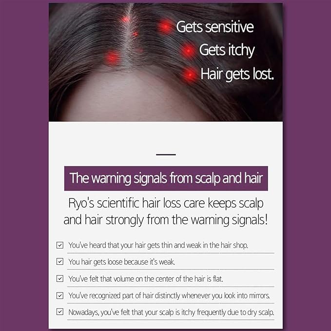 RYO Hair Strength Expert Care Shampoo for Oily Scalp, Moisturizing and Relieving Itchiness for Dryness, Hair Strengthening, Sebum Control, 13.53 Fl Oz.