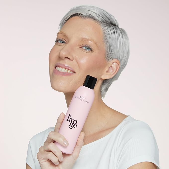 L'ANGE HAIR Violet Purple Toning Shampoo | Restores Hair Color | Tone Correcting Shampoo | Removes Yellow, Orange and Brassy Tone | UV Protection Shampoos | All Hair Types