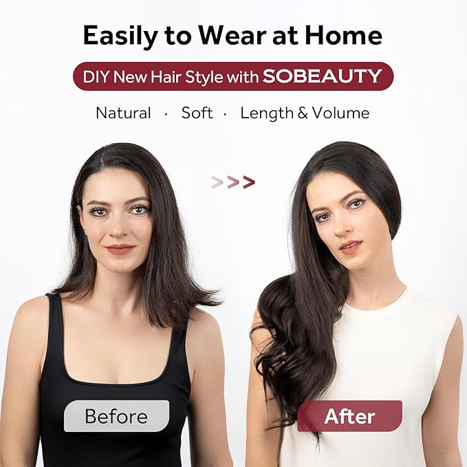 Clip in Hair Extensions Real Human Hair Dark Brown Seamless Clip In 100% Remy Hair Extensions PU Skin Weft Add Volume Thick&Invisible #2 16Inch 120G 8PCS