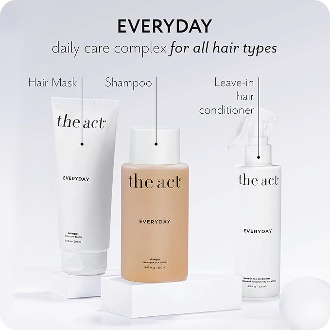 The Act Everyday Leave In Hair Conditioner Spray, Anti-Static, Nourishing, Hydrating Leave-in Cream Spray, Heat Protectant for Hair, Strengthening, Frizz Control, All Hair Types, 6.8 fl oz