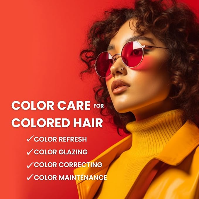 Chestnut Hydrating Color Depositing Shampoo for Color Treated Hair, 8.5 Oz - Semi Permanent Hair Dye Prevents Color Fade, Extends Color Service, Nourishes & Protects