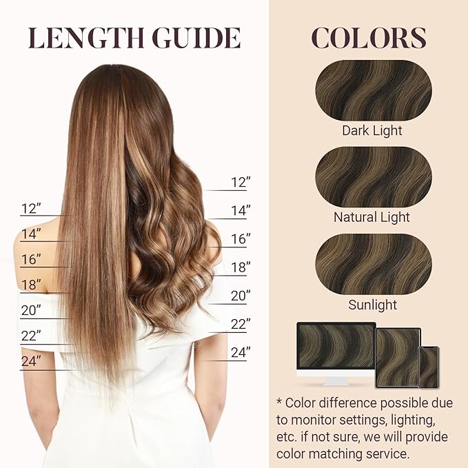 MAXITA I Tip Hair Extensions Human Hair, Balayage Chocolate Brown to Caramel Blonde 100g/100s 14 Inch, Comfortable Wear, 100% Remy Real Human Hair Itip Keratin Hair Extensions