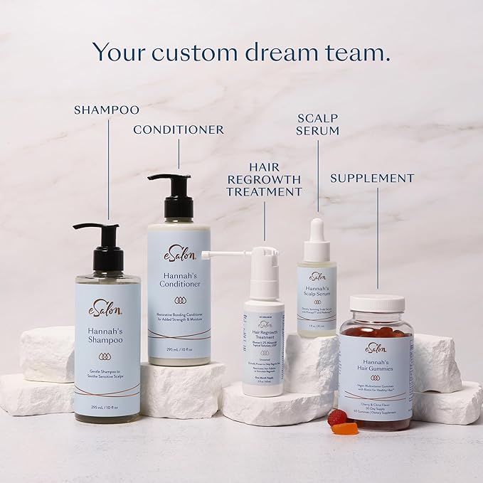 eSalon Hair Regrowth Treatment, 2% Minoxidil Topical Solution, 2.7 fl oz, One Month Supply, for Women