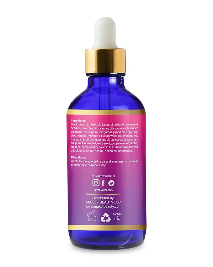 Hair Growth Mixture, Fast Track Hair Oil (34 in 1) for rapid growth, Moisturizer, restore scalp, blend of exotic oils and rare botanical extracts. For all hair types. 2 fl oz
