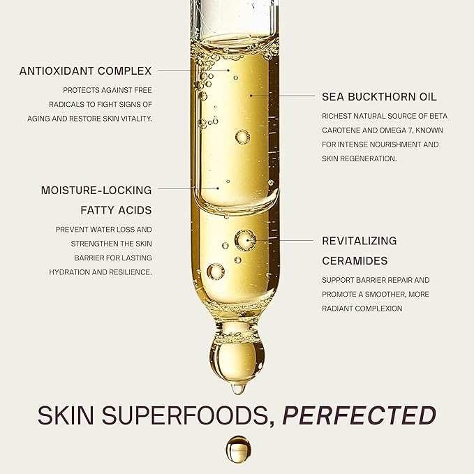 Dermaclara Daily Restorative Oil - Face Oil for Women & Men with Jojoba Oil, Hydrating and Anti Aging with Nourishing Superfoods, Overnight Moisture for Youthful Glow - 30 ml