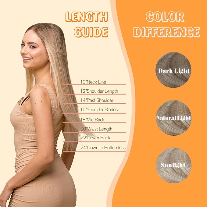 Full Shine Weft Hair Extensions Human Hair Color 19/8/60 Sew In Hair Extensions Real Human Hair Sew In Extensions For Women Soft Silky Hair 20 Inch 105G