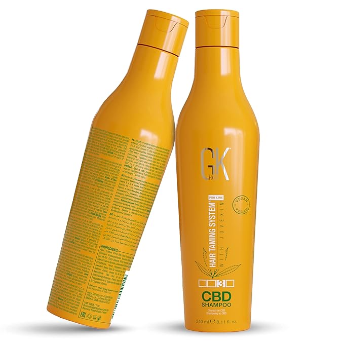 GK HAIR Hemp Shampoo Hydrating Strengthening Color Treated Damaged Repair Provides Nourishing & Shine Natural Organic Vegan Sulfate Paraben Free (Shampoo)