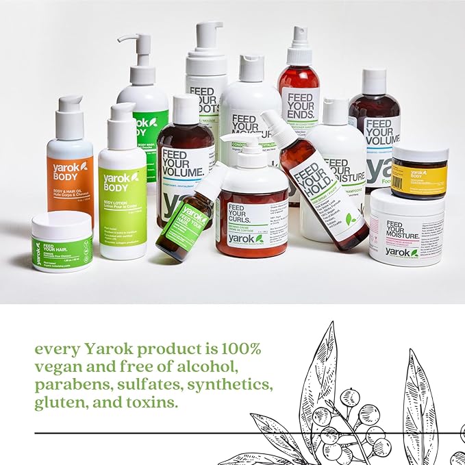 Yarok - Feed Your Hold Hair Spray - Style, Volumize & Moisturize - Natural Medium Hold Hair Spray - Non-Sticky, Aerosol Free Formula - 100% Vegan - Gluten, Sulfate, Paraben & Cruelty Free - 8oz