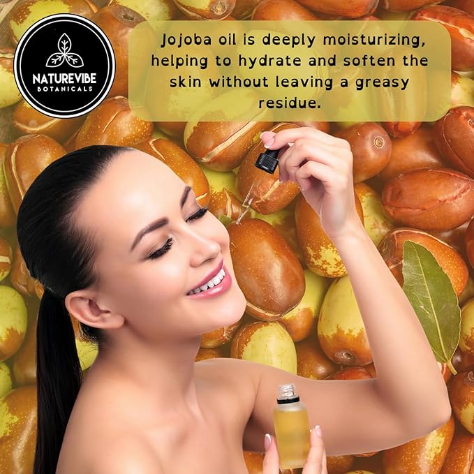 Naturevibe Botanicals Jojoba Oil 32oz and Moringa Seed Oil 32oz | Oil Combo