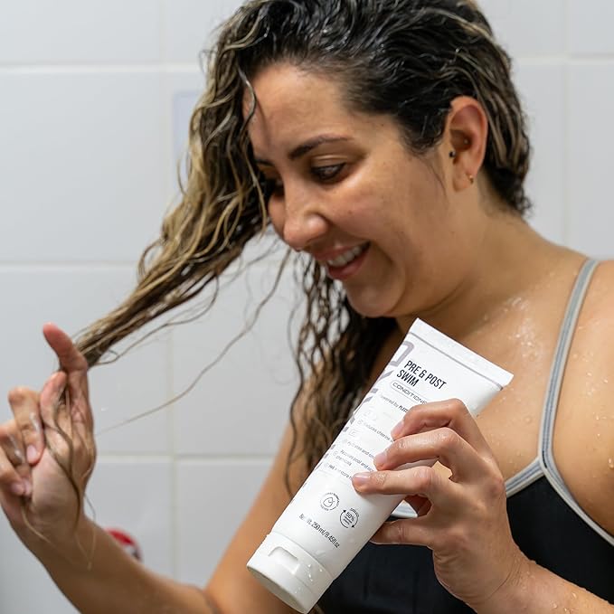 TRIHARD Swim Conditioner | Chlorine & Salt Water Defense for All Swim Lovers | Color-Safe, Vegan, Suitable for All Hair Types