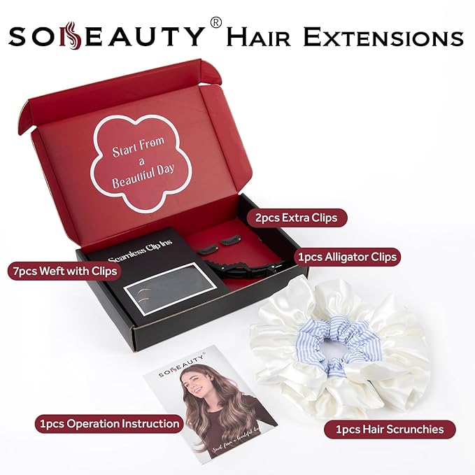 Clip in Hair Extensions Real Human Hair Natural Black Seamless Clip In 100% Remy Hair Extensions PU Skin Weft Add Volume Invisible for Long Straight Hair #1B 16Inch 120G 8PCS