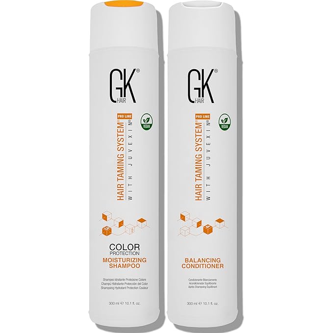 GK HAIR Moisturizing Shampoo & Balancing Conditioner 300ml – Sulfate & Paraben Free for Dry, Oily, Frizzy, Damaged, and Unmanageable Hair – Nourishing Hair Care Set
