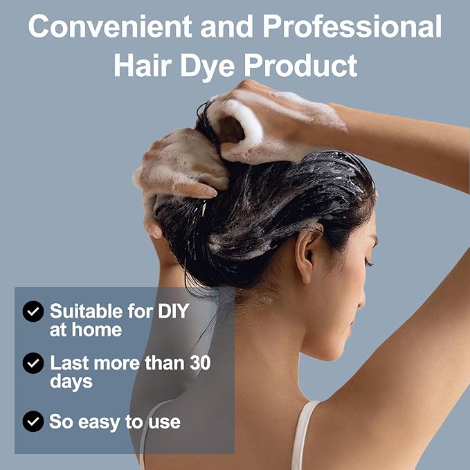 Blonde Brown Hair Dye, Hair Dye Shampoo for Women & Men, Color Shampoo Hair Dye, Shampoo Para Pintar El Cabello 16.9 Fl Oz, Safe and Natural Champu Para Canas (Blonde Brown)