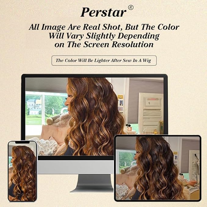 4/27 Body Wave Bundles Honey Blonde Human Hair Bundles Ombre Highlight 24 26 28 30 Inches Silky and Soft Hair Weft Brazilian Virgin Remy Hair Weave Piano Color for Black Women