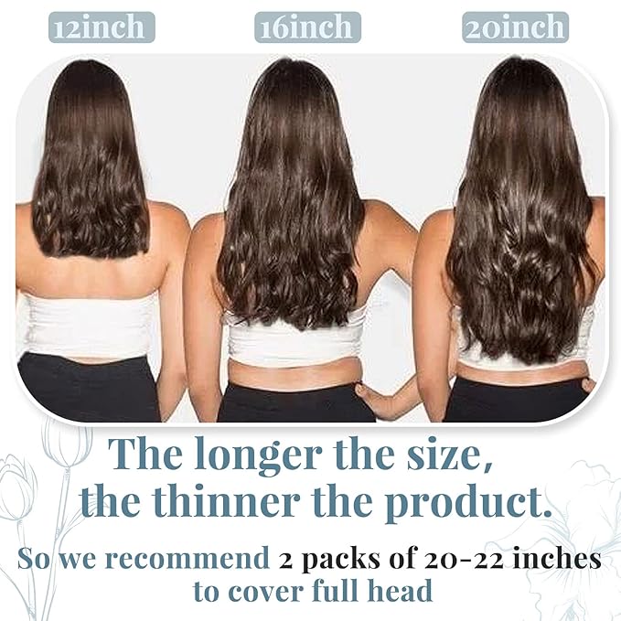 RUNATURE Purple Clip in Hair Extensions Real Human Hair, Straight Clip in Human Hair Extensions, Full Head, Colored Layered Natural Hair, Soft Tangle-free Hair, 16 Inch 70g/5pcs