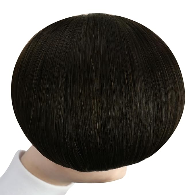 YoungSee Utip Hair Extensions Human Hair Dark Brown 24 Inch U Tip Human Hair Extensions Dark Brown 50s/50g Hot Fusion