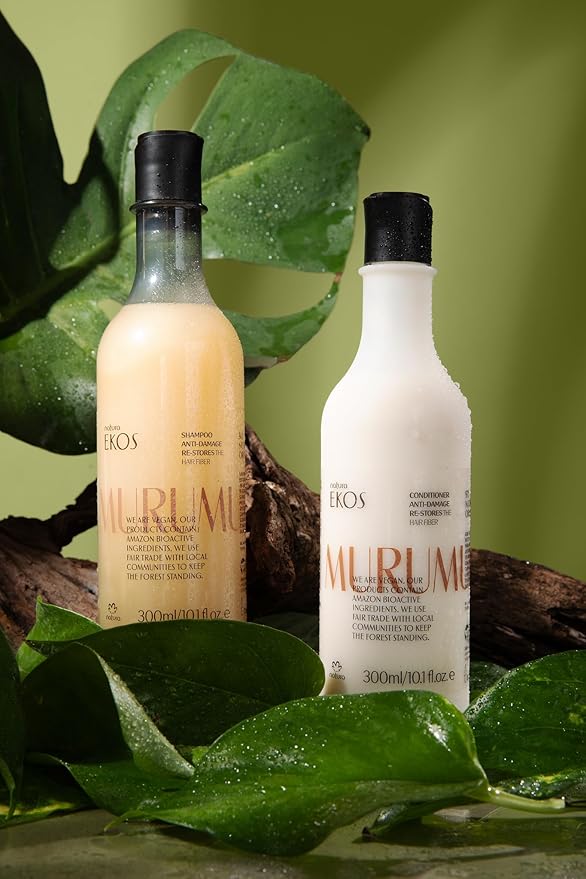 natura - Ekos Murumuru Restoring Shampoo Refill - Anti-Damage - Cleanse & Moisturize Hair - Combat Dryness - Vegan Hair Care - Brazilian Beauty Secrets - Personal & Self Care - 10.1 fl oz (300ml)