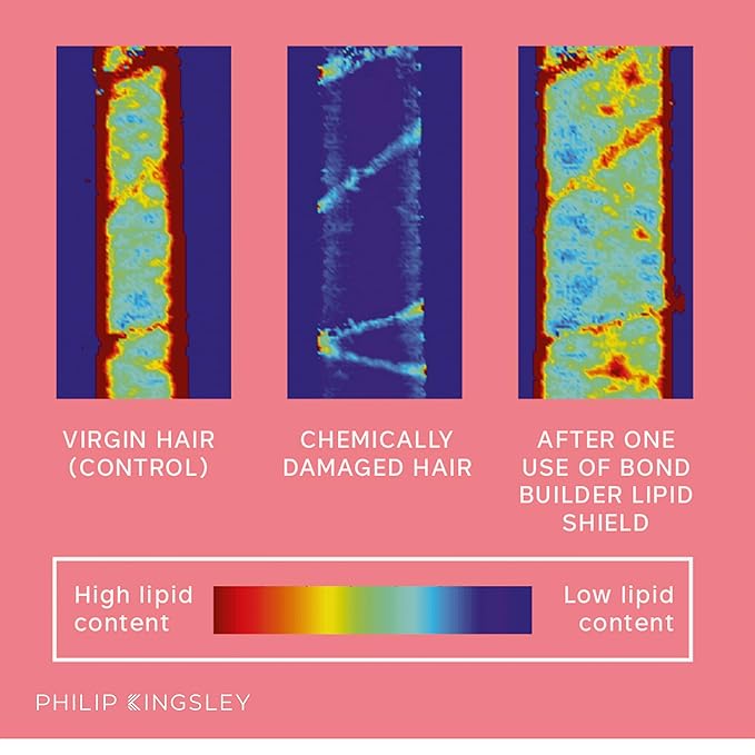 PHILIP KINGSLEY | Bond Builder Lipid Shield | Restorative Hair Oil Treatment for Dry and Damaged Hair | Heat Protectant Hair Moisturizer that Replenishes Dry and Damaged Hair | 1.01oz