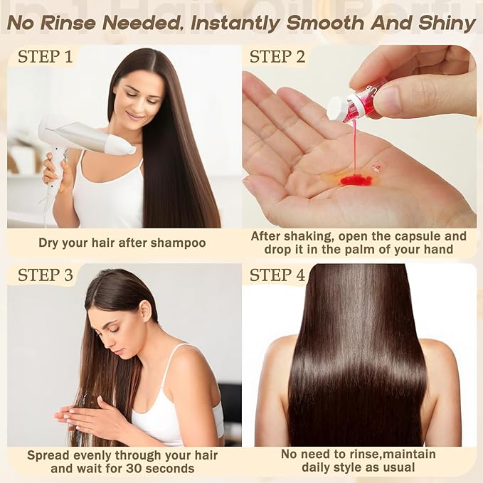 40 Pcs Perfume Hair Oil - 2 in 1 Hair Treatment Oil & Hair Perfume, Avocado Nourishing Moisturizing Shining for Frizz Dry Damaged Hair, Leave-in Hair Fragrance Serum, Long Lasting Scented, 1.83 Fl Oz
