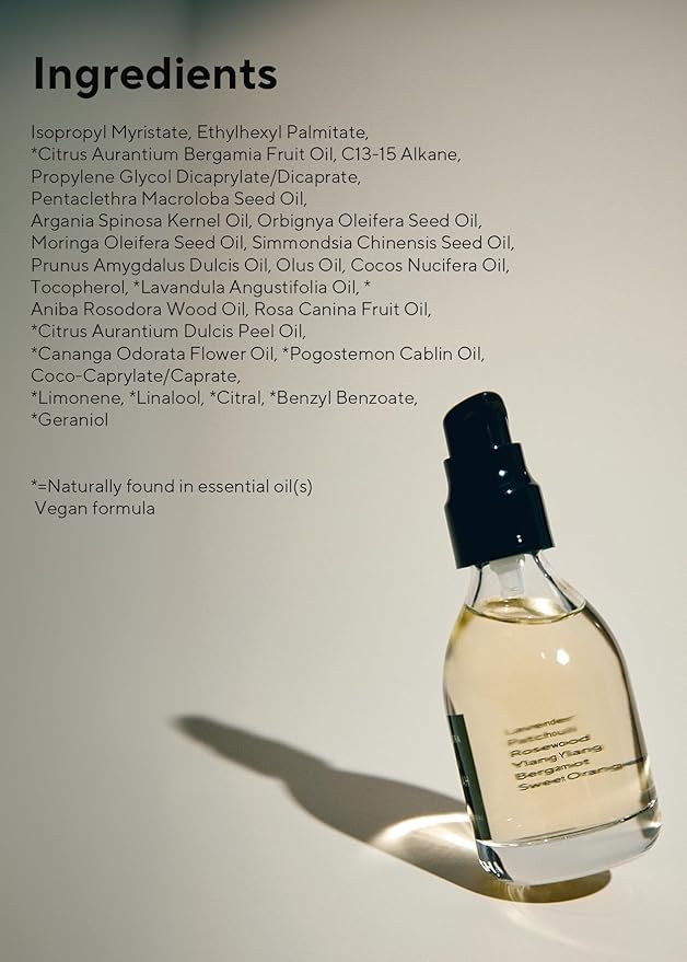 AROMATICA Ritual Lavender & Patchouli Hair Oil - Adds Shine and Smooths Split Ends - Blow Out Hair Oil for Damaged Hair - Nourishing for Dry Curly Hair - Silicone-Free & EWG Verified (1.6 fl oz)