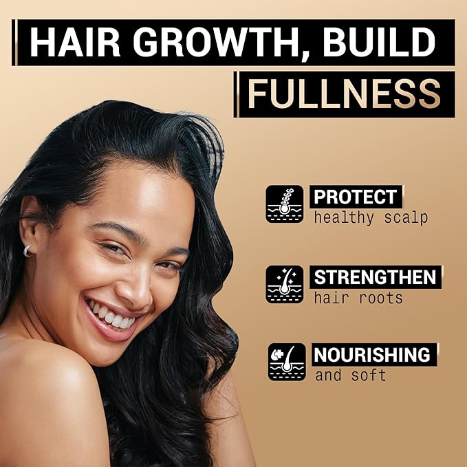 Rice Water Shampoo and Conditioner Set for Thinning Hair - with Natural Ingredients including Biotin and Caffeine, Men and Women